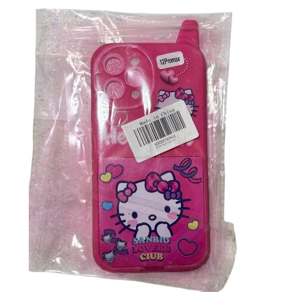 Hello Kitty Sanrio Lovers Club iPhone 12 Pro Max Case Pink TPU